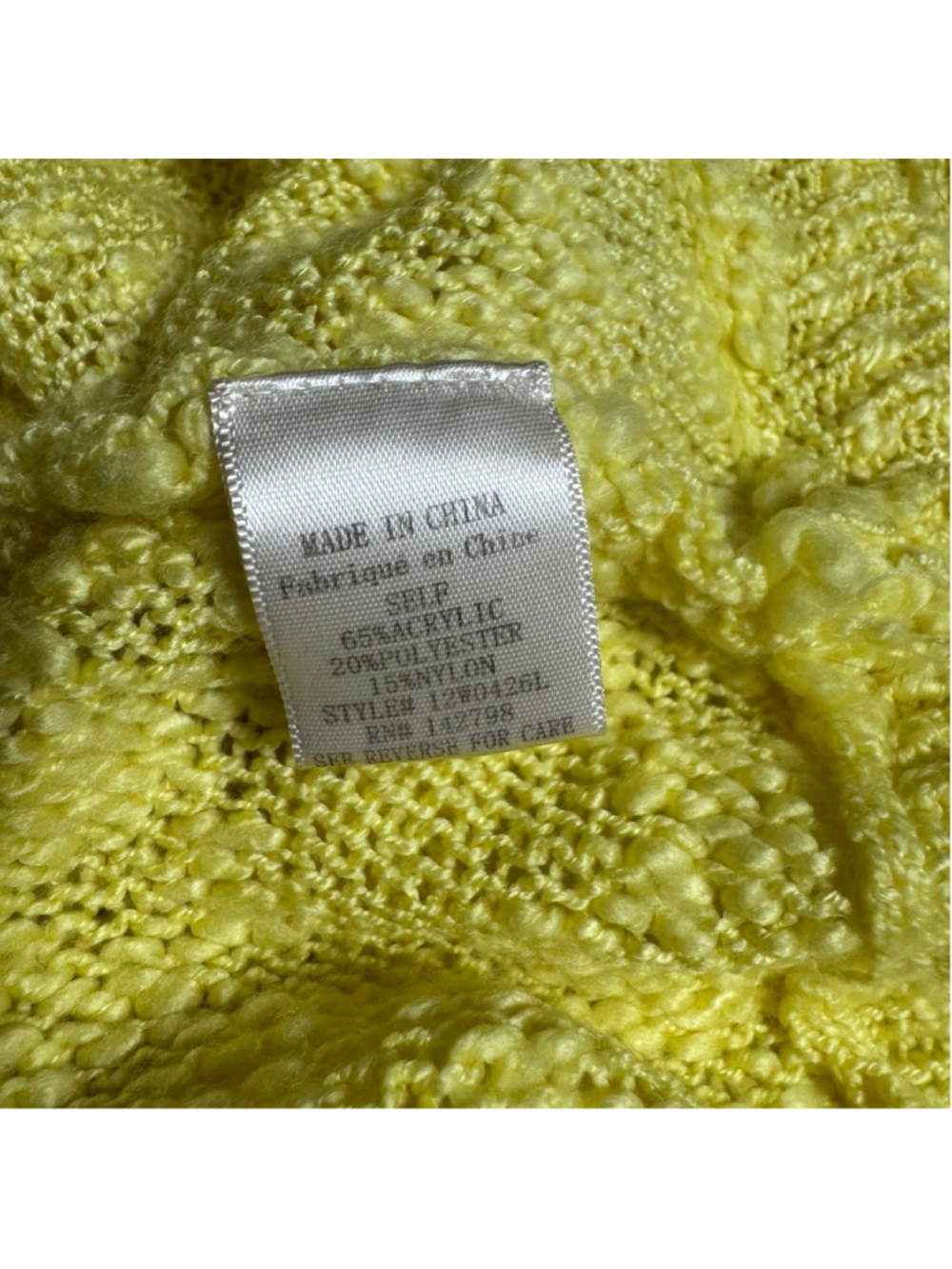 Women's henrigirl Yellow Crew Neck Sweater M - Picture 4 of 7
